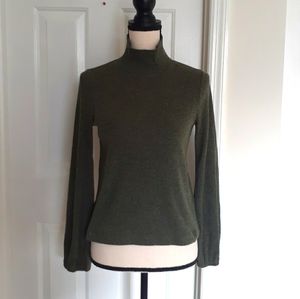 Madewell Heathered Bubble Sleeve Swing Turtleneck